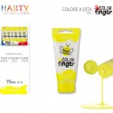 Colori a dita 6 colori da 75 ml in tubetti per bambini lavabili vari colori