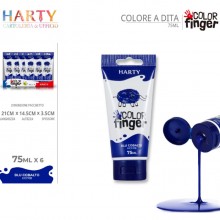 Colori a dita 6 colori da 75 ml in tubetti per bambini lavabili vari colori