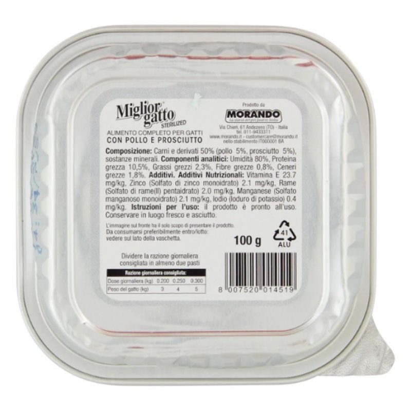 Miglior gatto Set 32 Confezioni Miglior Gatto Sterelized patè con p...