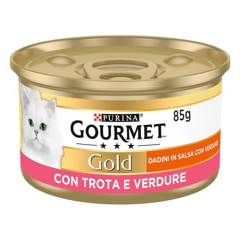 Purina Gourmet Gold 24 Lattine da 85 g Cibo Umido per Gatti Gusto t...