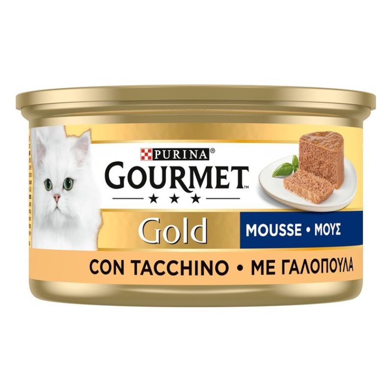 Purina Purina Gourmet Gold Mousse Cibo Umido per Gatti con Tacchino...