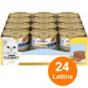 Purina Gourmet Gold Mousse Gatto con Pesce Dell'Oceano, 24 Lattine da 85 g