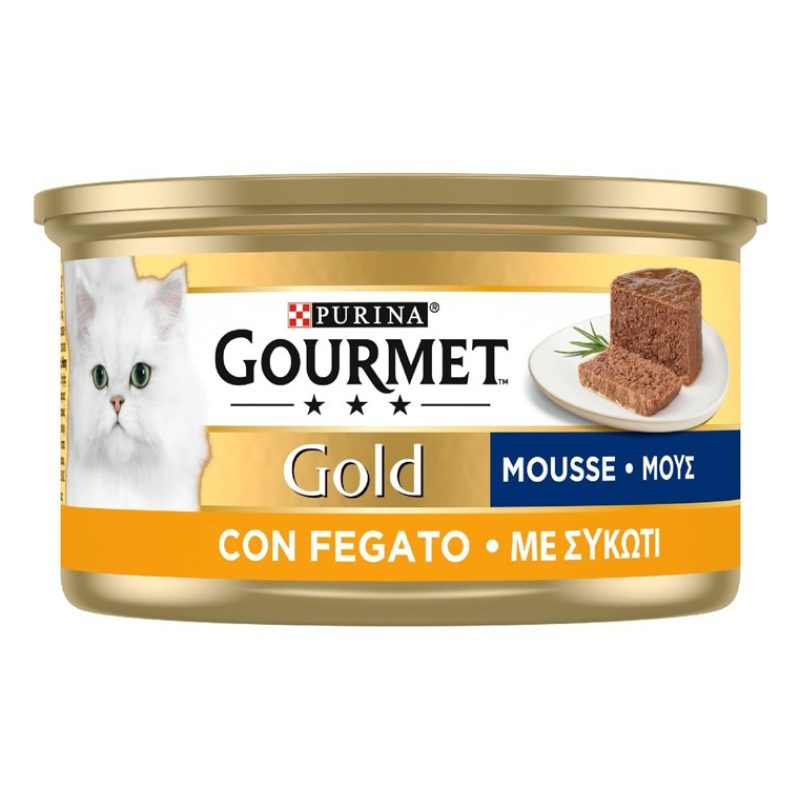Purina Purina Gourmet Gold Mousse cibo umido Gatto con fegato, 24 L...