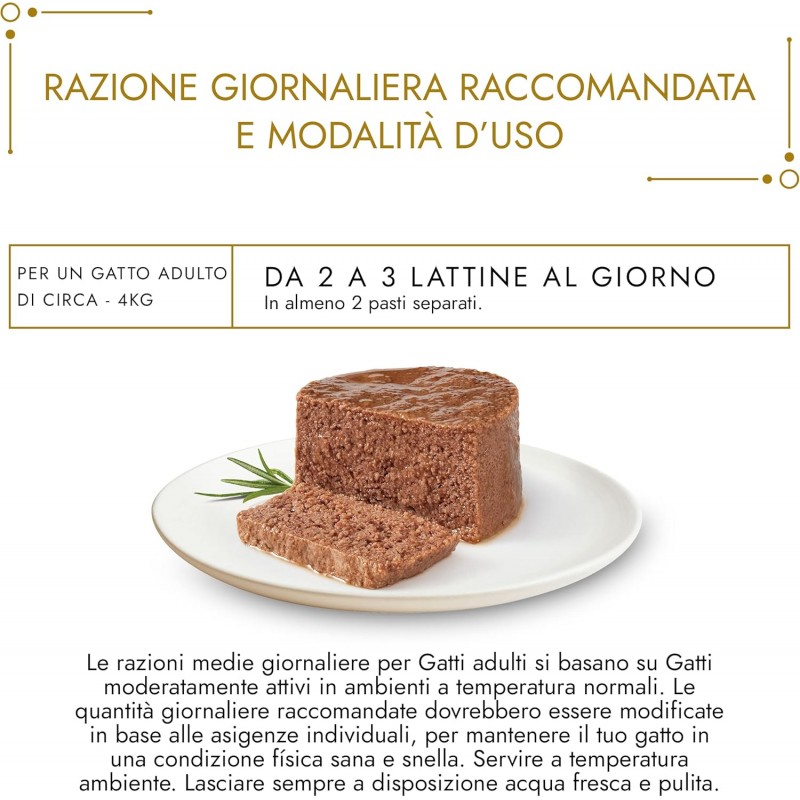 Purina Purina Gourmet Gold Mousse cibo umido Gatto con manzo, 24 La...