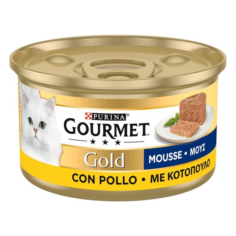 Purina Purina Gourmet Gold Mousse cibo umido Gatto con pollo, 24 La...