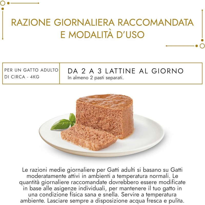 Purina Purina Gourmet Gold Mousse cibo umido Gatto con pollo, 24 La...
