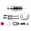 Portapacchi Bici Posteriore MTB Robusto Universale Bicicletta Riflettore Sedile