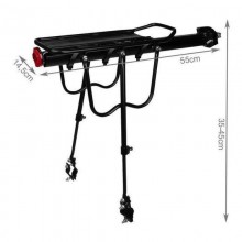 Portapacchi Bici Posteriore MTB Robusto Universale Bicicletta Riflettore Sedile
