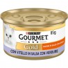 Purina Gourmet Gold da 24 lattine 85g umido Gatti Purina vitello in...