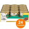 Gourmet Gold da 24 lattine 85g cibo umido Gatti Purina patè di coniglio