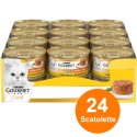 Gourmet Gold Tortini con Pollo 85 gr 24 scatolette gatto gatti cibo umido