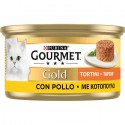 Gourmet Gold Tortini con Pollo 85 gr 24 scatolette gatto gatti cibo umido