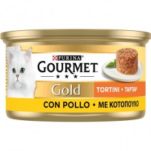 Gourmet Gold Tortini con Pollo 85 gr 24 scatolette gatto gatti cibo umido