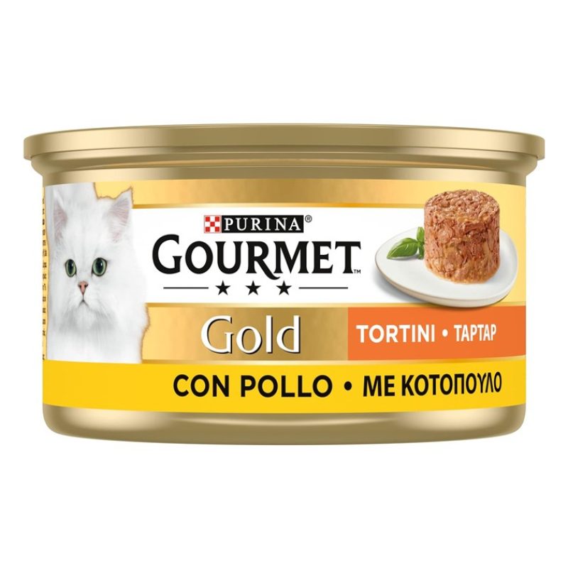Purina Gourmet Gold Tortini con Pollo 85 gr 24 scatolette gatto gat...