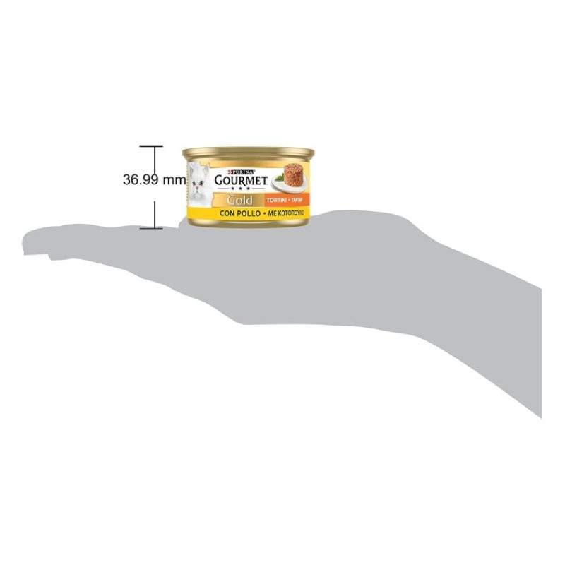 Purina Gourmet Gold Tortini con Pollo 85 gr 24 scatolette gatto gat...
