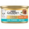 Gourmet Gold Tortini con Tonno 85 gr 24 scatolette gatto gatti cibo umido