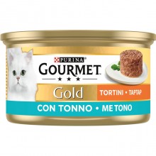 Gourmet Gold Tortini con Tonno 85 gr 24 scatolette gatto gatti cibo umido