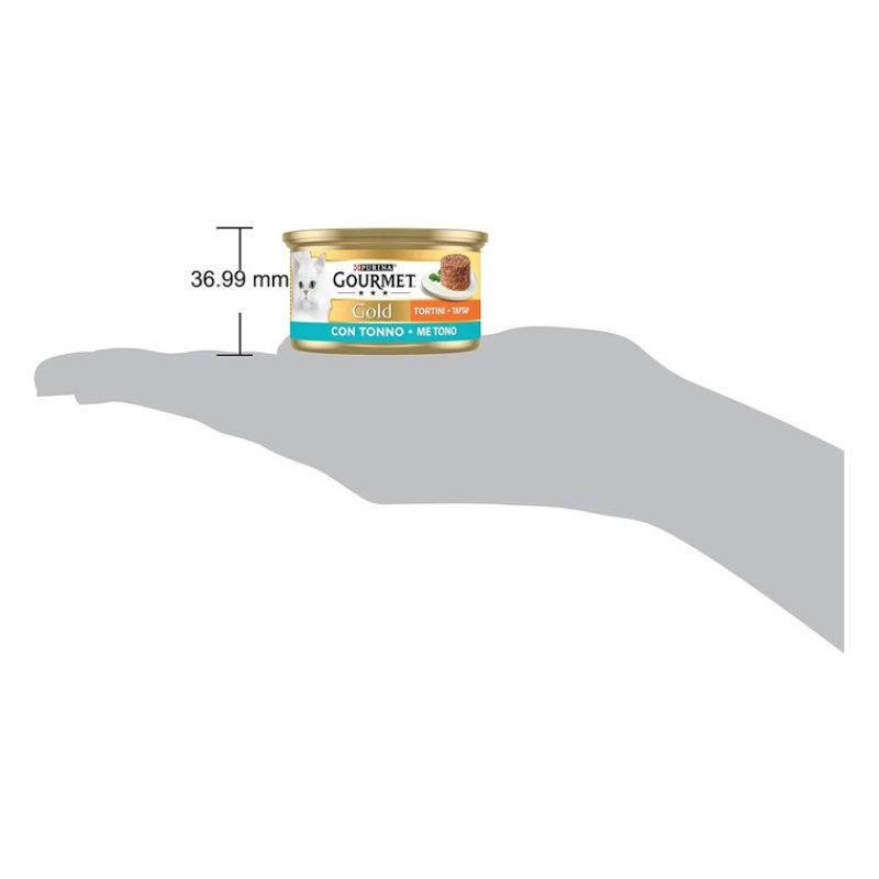 Purina Gourmet Gold Tortini con Tonno 85 gr 24 scatolette gatto gat...