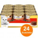Gourmet Gold Tortini con Manzo 85 gr 24 scatolette gatto gatti cibo umido