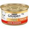 Purina Gourmet Gold Tortini con Manzo 85 gr 24 scatolette gatto gat...