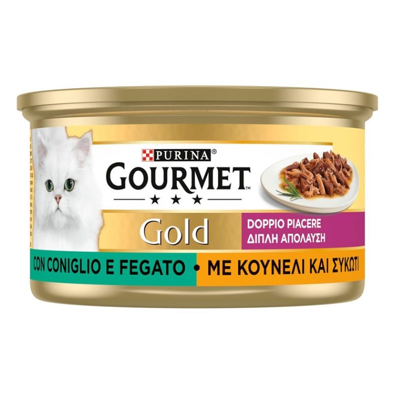 Purina Gourmet Gold Tortini con Coniglio e Fegato 85 gr 24 scatolet...