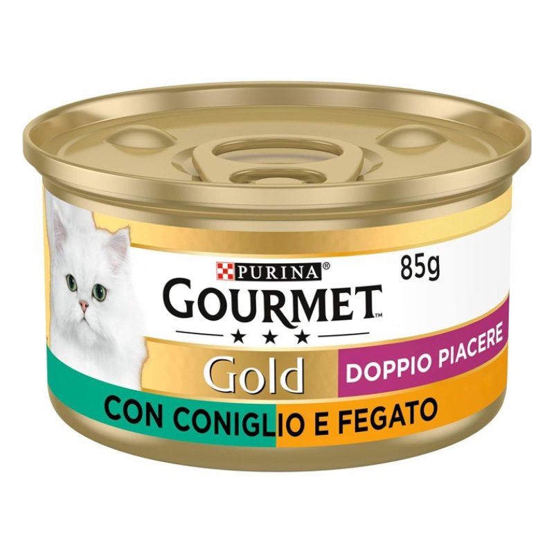 Purina Gourmet Gold Tortini con Coniglio e Fegato 85 gr 24 scatolet...