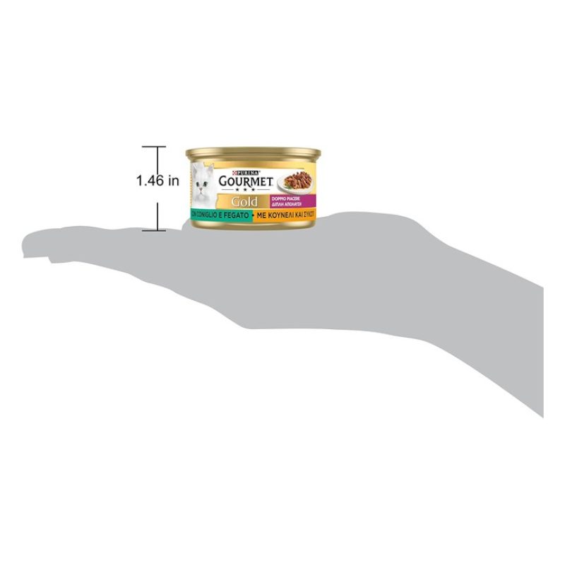Purina Gourmet Gold Tortini con Coniglio e Fegato 85 gr 24 scatolet...