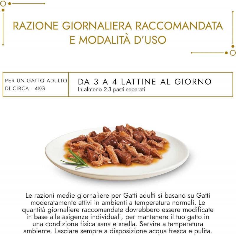 Purina Gourmet Gold Tortini con Coniglio e Fegato 85 gr 24 scatolet...