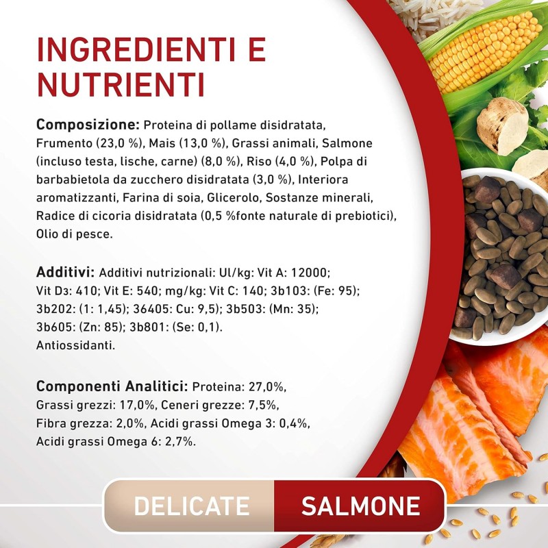 Purina Purina One mini delicate crocchette per cani small con salmo...