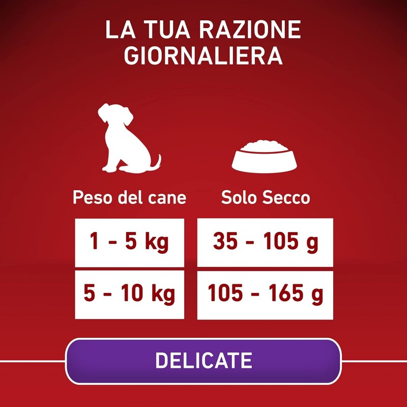 Purina Purina One mini delicate crocchette per cani small con salmo...