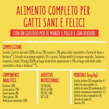 FRISKIES Crocchette gatto croccantini per gatti adulti manzo pollo verdure 400g