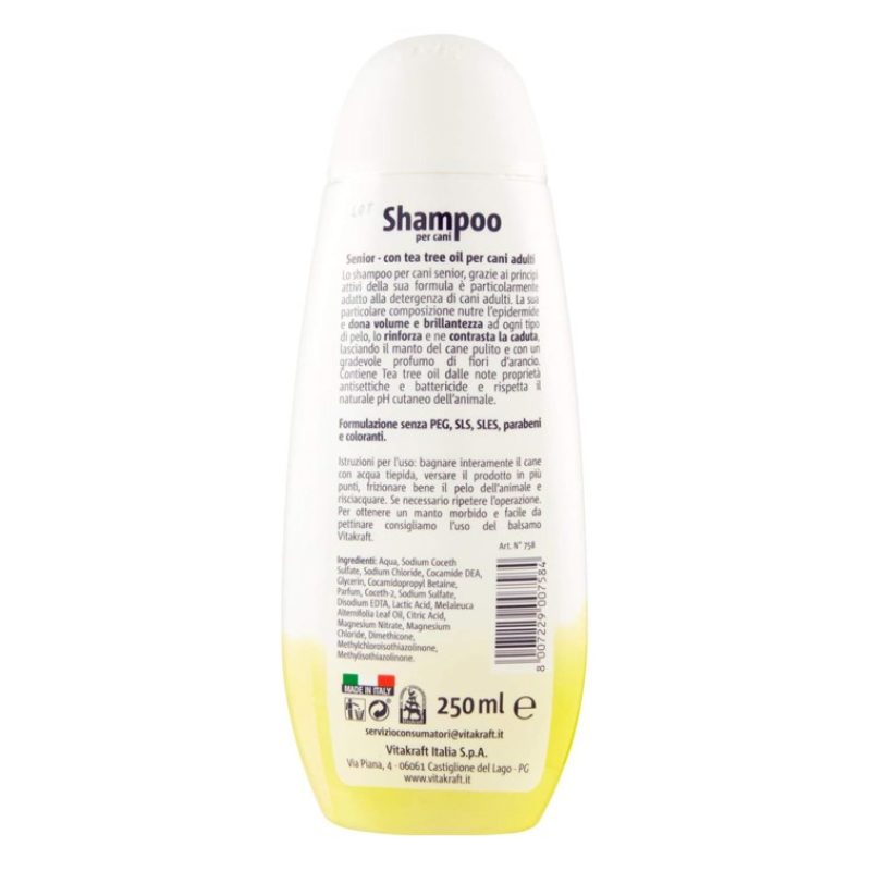 Vitakraft Vitakraft Pet Shampoo per cani senior con tea tree oil 6 ...
