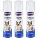 Vitakraft deodorante al talco senza alcool profuma cani e gatti e ambienti 3 Pezzi