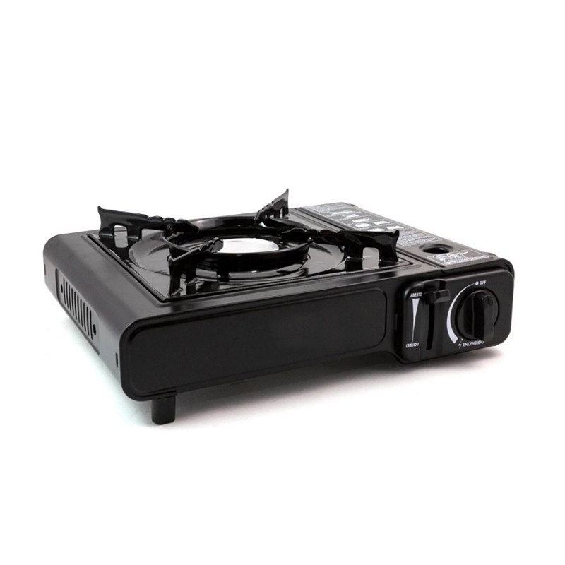 Fornello a Gas 1 Fiamma Portatile con Valigetta Fornellino da Campeggio Casa