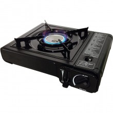 Fornello a Gas 1 Fiamma Portatile con Valigetta Fornellino da Campeggio Casa