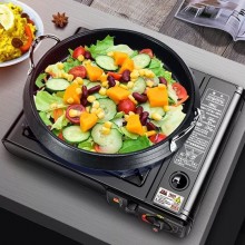 Fornello a Gas 1 Fiamma Portatile con Valigetta Fornellino da Campeggio Casa