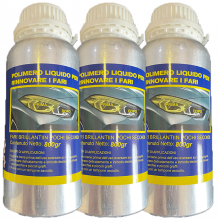 3x Polimero liquido 800 gr per lucidatura fari auto kit Ricarica ri...