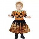 Costume da zucca di Halloween carnevale per neonato 12-18 mesi vestito zucchetta