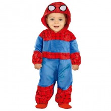 Costume supereroe carnevale vestito Spiderman neonato Uomo ragno 12-24 mesi