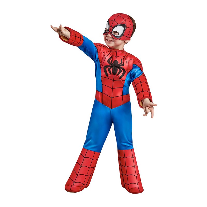 Rubie's Costume Spiderman petto muscoloso e maschera Vestito Carnevale 3-4 anni