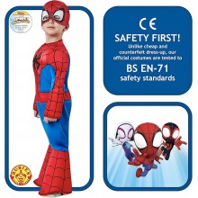 Rubie's Costume Spiderman petto muscoloso e maschera Vestito Carnevale 3-4 anni