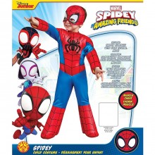 Rubie's Costume Spiderman petto muscoloso e maschera Vestito Carnevale 3-4 anni
