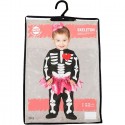 Costume vestito travestimento carnevale halloween bambino scheletro 18-24 mesi