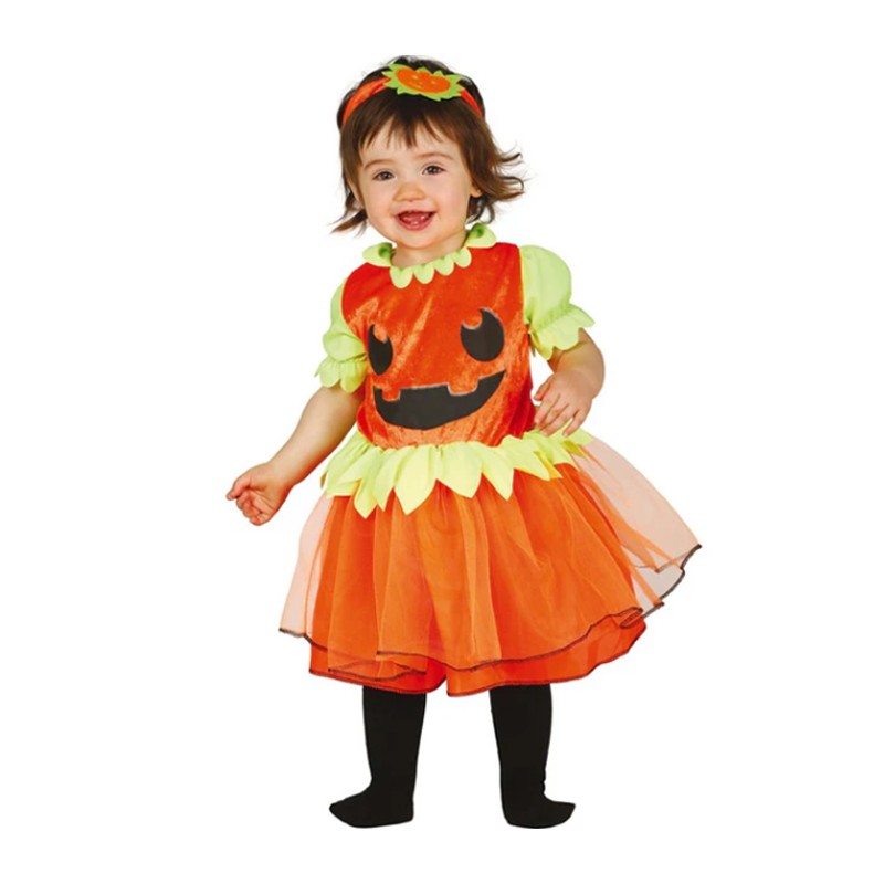 Costume da Baby Zucca di Halloween Vestito per Bambine 12-24 mesi neonata