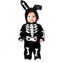 Costume Monster Scheletro coniglio Carnevale Halloween Bimbo 12-24 mesi