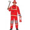 Guirca Costume da pompiere carnevale uomo adulto M/L travestimento ...