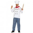 Guirca Costume Carnevale da Cuoco Taglia M/L Uomo Vestito Uomo Adulto Chef