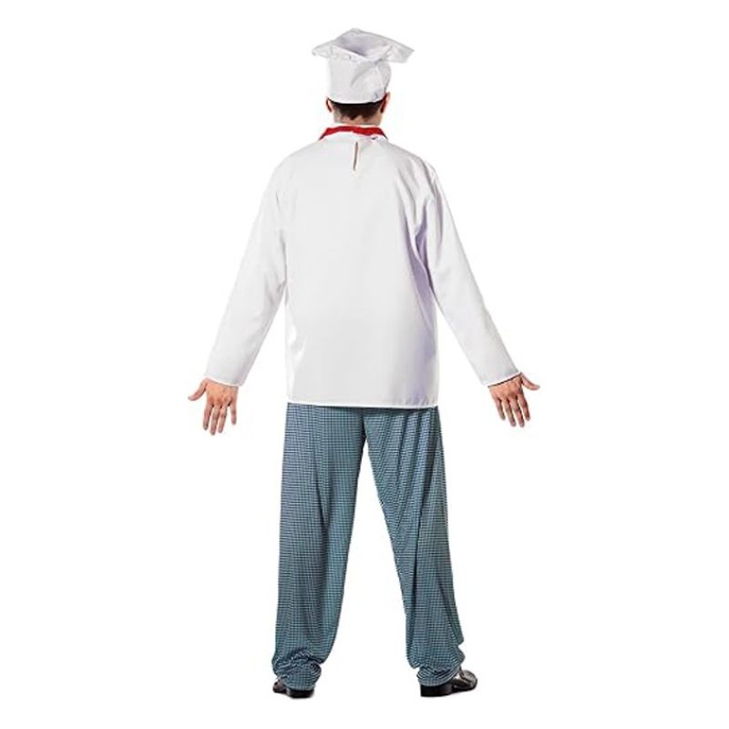 Guirca Guirca Costume Carnevale da Cuoco Taglia M/L Uomo Vestito Uo...