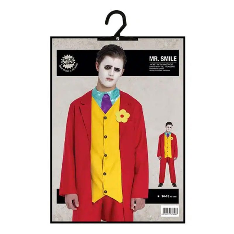 Guirca Costume da Joker abito rosso carnevale 14-16 anni vestito co...
