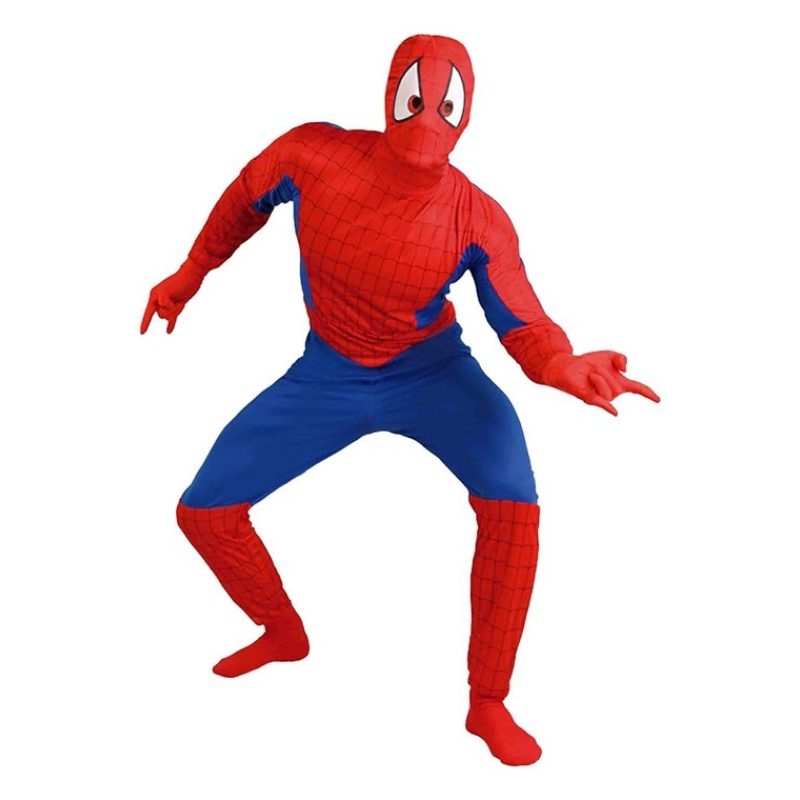 Rubie's Costume Carnevale da Spiderman Vestito Uomo Spider Man Musc...